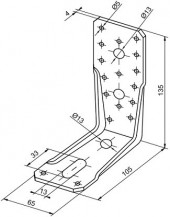 Kotevní prvek 65x105x135mm