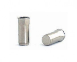 Částečně šestihranné nýtovací matice, uzavřené s redukovanou hlavou  Nerez A2