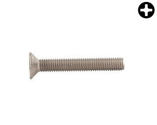 Šrouby se zápustnou hlavou DIN 965 Nerez A2