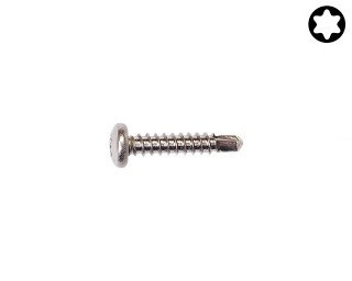 Vruty do kovu s předvrtáním Torx DIN 7504N Nerez A2