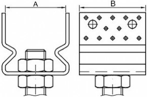 Statická svařovaná dvoudílná kotevní patka