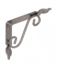 Dekorativní konzole kovaná gradovaná stříbrná