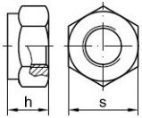 Vysoké pojistné matice DIN 982 Nerez  A2