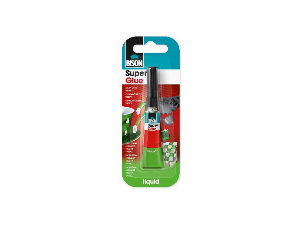 Bison super glue liquid 3 g jumbo card