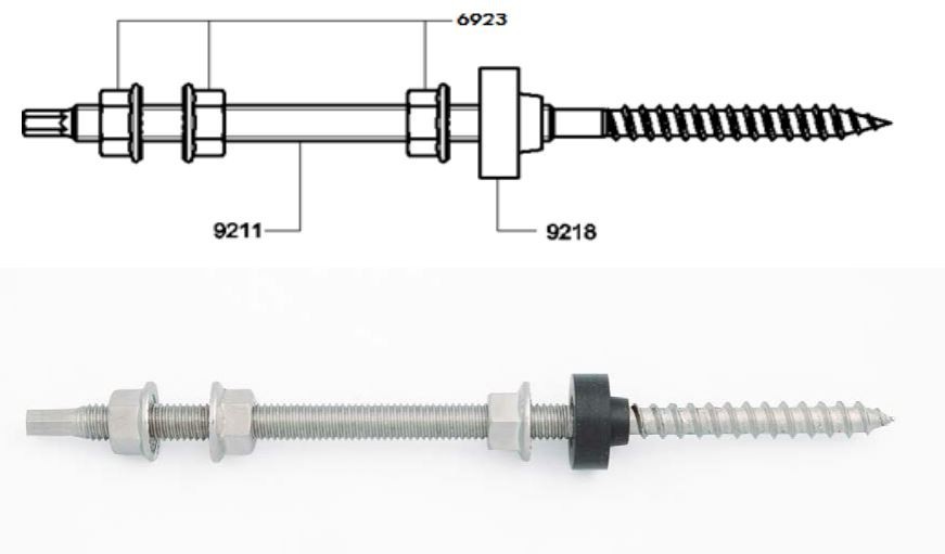 Kombinované šrouby/vruty s DIN 6923 + EPDM