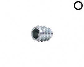 Závrtná matice bez límce Zinek bílý