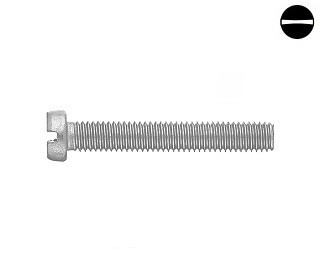 Šrouby s válcovou hlavou Din 84B Ocel Zinek bílý 8.8