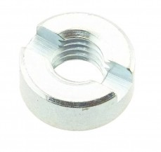 Kruhová matice s drážkou DIN 546 Zinek bílý