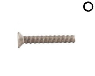 Šrouby se zápustnou hlavou DIN 7991 Nerez A4