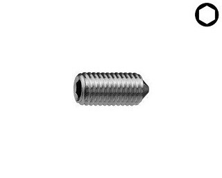 Stavěcí šrouby DIN 914 Ocel Zinek bílý