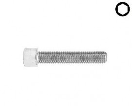 Imbusové šrouby s celým závitem DIN 912 Ocel 8.8 Zinek bílý