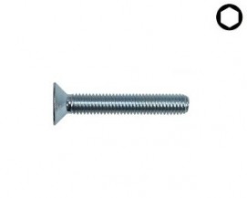 Imbusové šrouby se zápustnou hlavou DIN 7991 Ocel 10.9 Zinek bílý