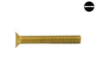 Šrouby se zápustnou hlavou DIN 963 Mosaz