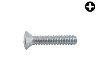 Šrouby s čočkovou hlavou DIN 966 Ocel Zinek bílý