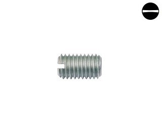 Stavěcí šrouby DIN 551 Ocel Zinek bílý