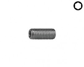 Stavěcí šrouby DIN 916 Ocel Zinek bílý