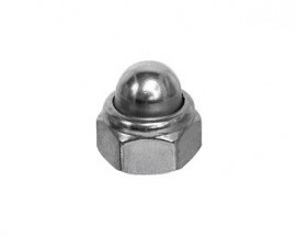 Pojistná klobouková matice DIN 986 Ocel 6 Zinek bílý