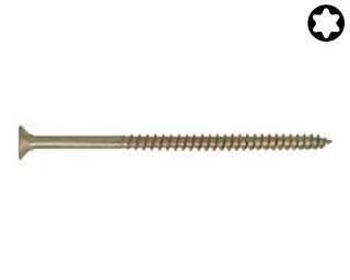 Univerzální zápustné vruty Torx s částečným závitem Ocel Žlutý zinek