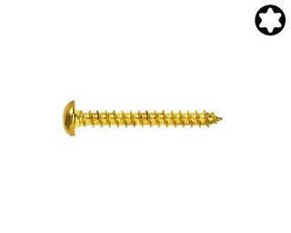 Univerzální vruty s půlkulatou hlavou Torx Ocel Žlutý zinek