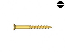 Univerzální zápustné vruty s drážkou DIN 97 Mosaz