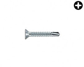 Zápustné vruty do kovu s předvrtáním PH DIN 7504P Ocel Zinek bílý