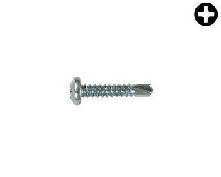 Vruty do kovu s předvrtáním PH DIN 7504N Ocel Zinek bílý