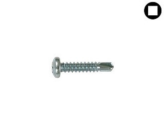 Vruty do kovu s předvrtáním SQUARE DIN 7504N Ocel Zinek bílý