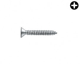 Zápustné vruty do plechu PH DIN 7982 Ocel Zinek bílý