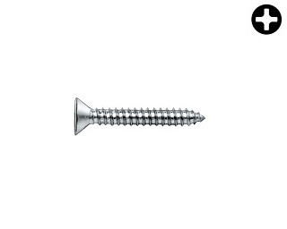 Zápustné vruty do plechu PH DIN 7982 Ocel Zinek bílý