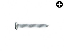 Vruty do plechu s půlkulatou hlavou PH DIN 7981 Ocel Zinek bílý