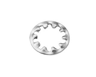 Podložky s vnitřním ozubením DIN 6797J Ocel Zinek bílý