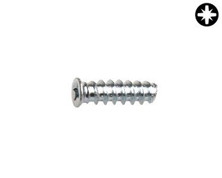 Eurovruty se zápustnou hlavou Ocel Zinek bílý