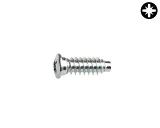 Eurovruty s půlkulatou hlavou Ocel Zinek bílý