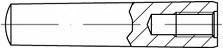 Kuželové kolíky s vnitřním závitem DIN 7978 Ocel Bez povrchové úpravy