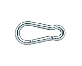 Hasičské karabiny DIN 5299C Ocel Zinek bílý