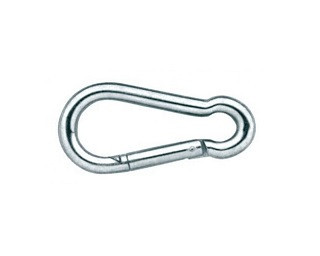 Hasičské karabiny DIN 5299C Ocel Zinek bílý