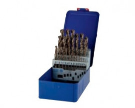 Velká sada vrtáků do tvrdokovu HSS Cobalt