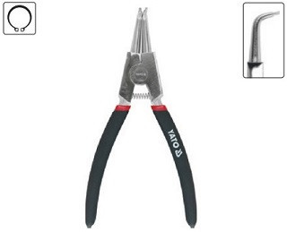 Zahnuté kleště na vnější pojistné kroužky