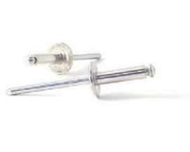 Slupkové trhací nýty s velkou hlavou Hliník/Ocel