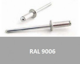 Barevné trhací nýty RAL 9006 Hliník/Ocel