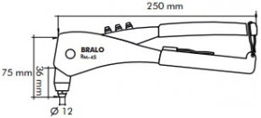 Ruční nýtovací kleště na nýty BM-45