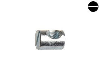 Válečkové matice Ocel Zinek bílý