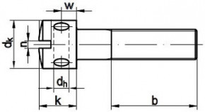 Zajišťovací šrouby s otvory v hlavě DIN 404 Ocel 5.8 Zinek bílý