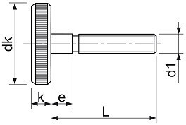 Šrouby s rýhovanou hlavou DIN 653 Ocel Zinek bílý