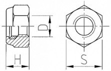 Pojistné matice s jemným závitem DIN 980 Ocel 8 Zinek bílý