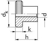 Vysoké rýhované matice DIN 466 Ocel 5 Zinek bílý