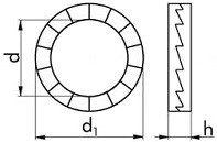 Zajišťovací podložky pro válcové hlavy NORD LOCK Ocel Delta protekt
