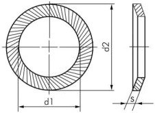 Pojistné podložky SCHNORR VS Ocel Zinek bílý