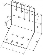 Spojovací úhelníky úhel 135°