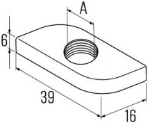 Matice HG 38 pro montážní lišty